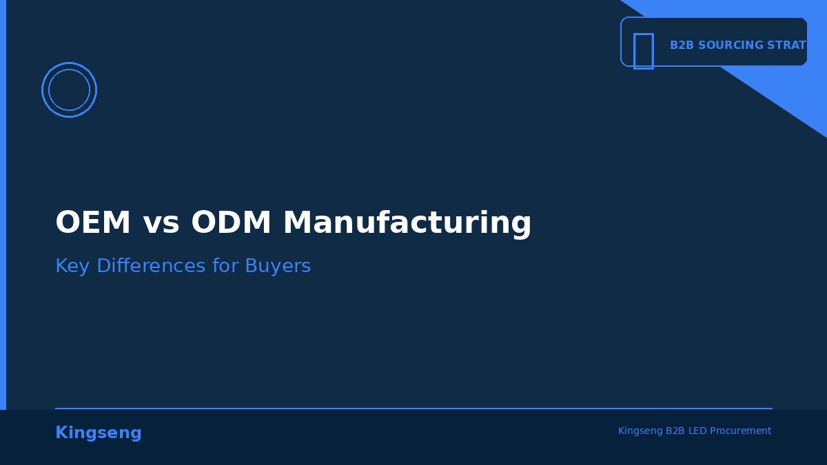 Featured: OEM vs ODM Manufacturing: Key Differences for B2B Buyers