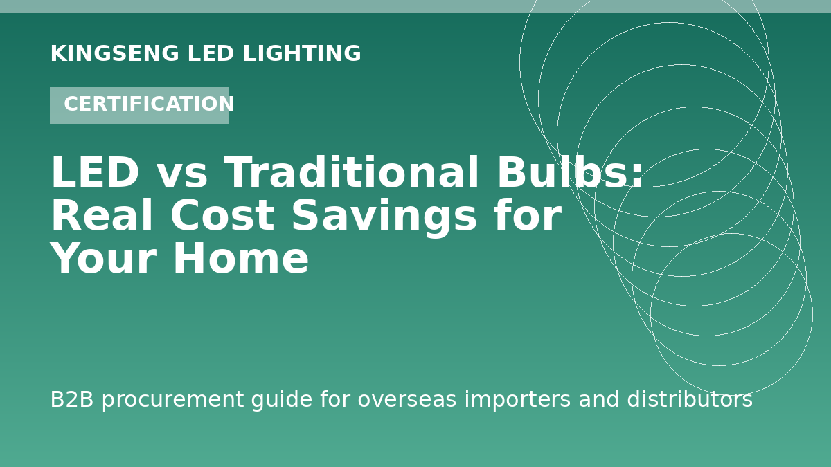 LED vs Traditional Bulbs: Real Cost Savings for Your Home - Kingseng LED lighting procurement guide