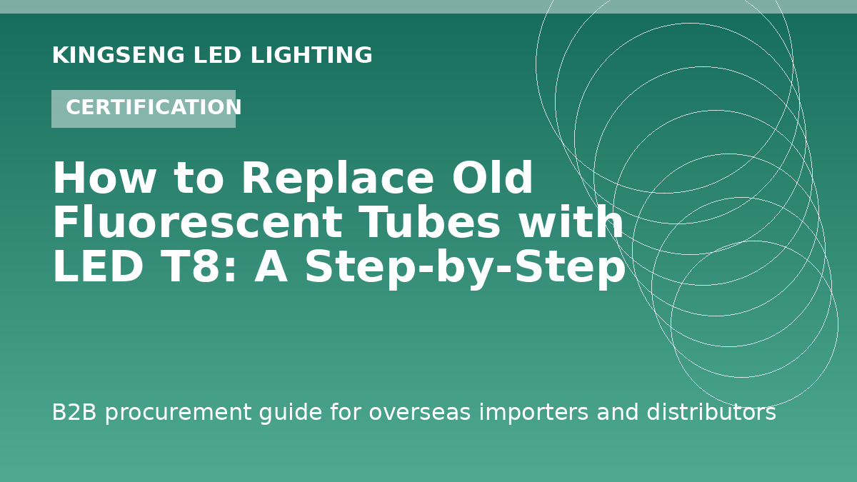 How to Replace Old Fluorescent Tubes with LED T8: A Step-by-Step Ballast Bypass Guide - Kingseng LED lighting procurement guide